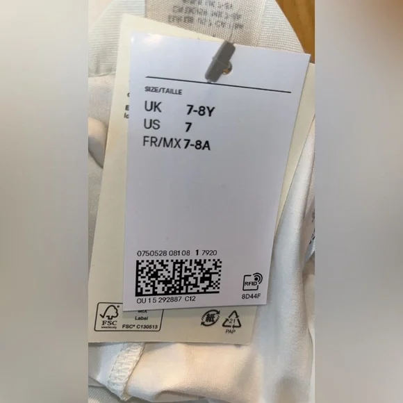 Four pairs H&M Girls Leggings Size 7 - Picture 2 of 4